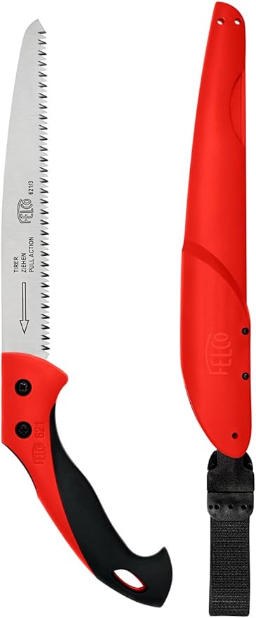 FELCO 621 Sierra (longitud 42 cm, sierra de madera con corte tirante, hoja de sierra de 24 cm)