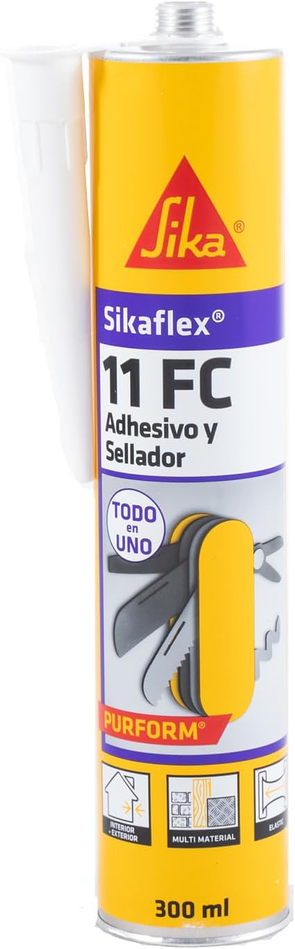 SIKA - Masilla adhesiva multiusos - Sikaflex 11 FC Purform - Blanco - 300ml