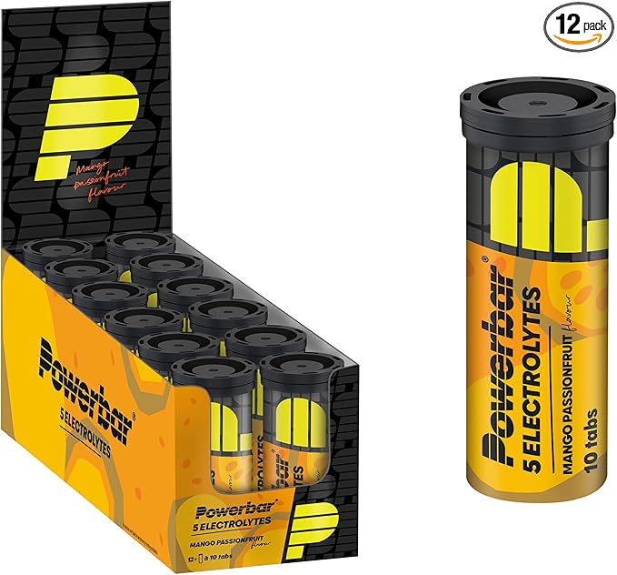 PowerBar 5 Electrolytes Mango-Passionfruit 12x10Tabs - Pastillas Efervescentes con 5 Electrolitos