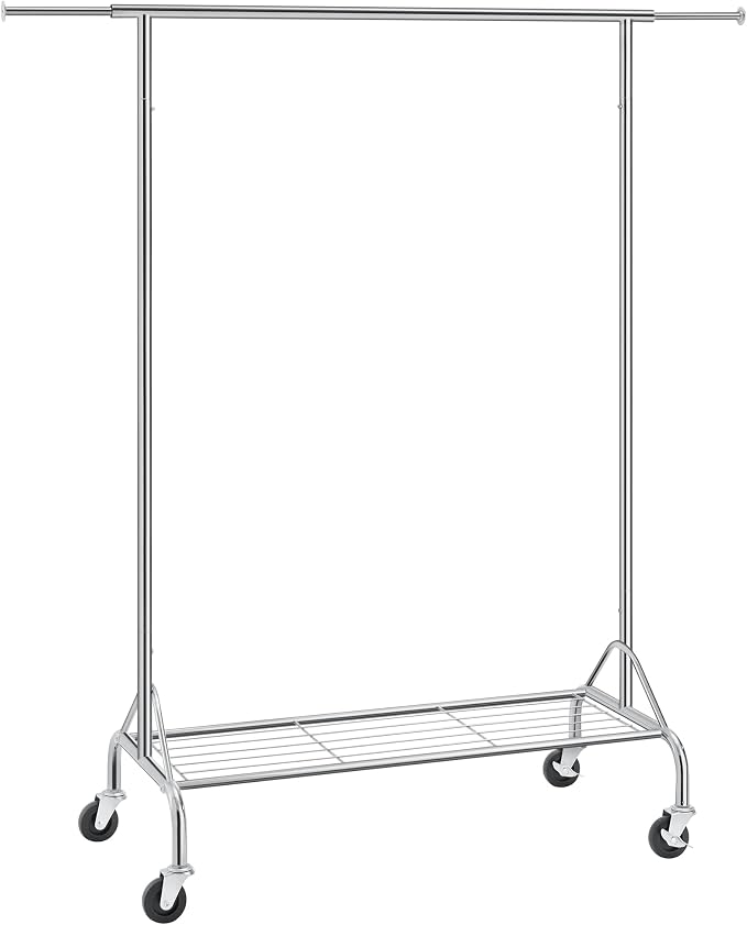 SONGMICS Perchero Colgador para Ropa y Bufandas, con 4 Ruedas