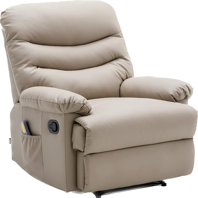 Astan Hogar Sillón Relax con Reclinación Manual, Masaje Y Termoterapia, Modelo Roma AH-AR30200AR