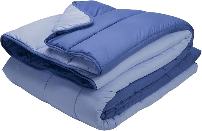 PIKOLIN Home - Relleno Nórdico Reversible Fibra 300 gr - Edredón Cama 135 - Tacto Pluma, Cálido, Transpirable, Color Azul, 220 x 220 cm