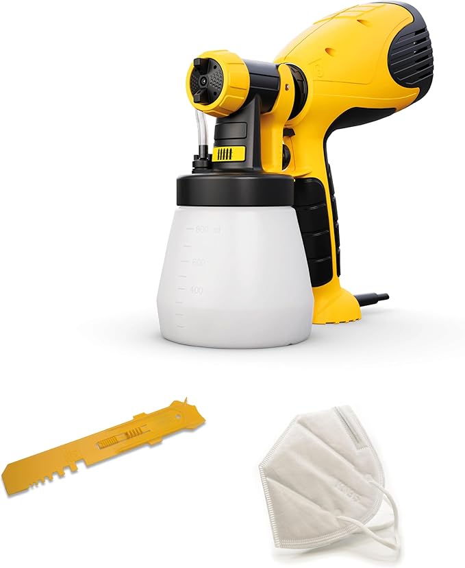 Wagner pulverizador de Pintura Wood&Metal Sprayer W 100 para Barnices y esmaltes para Interiores y Exteriores, 5 m²-12 min, depósito 800 ml, 280 W