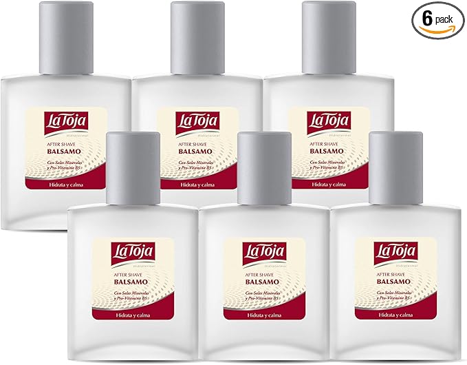 La Toja - Bálsamo After Shave Classic, pack de 6 de 100ml (600ml), Calma la irritación, Piel suave e hidratada.