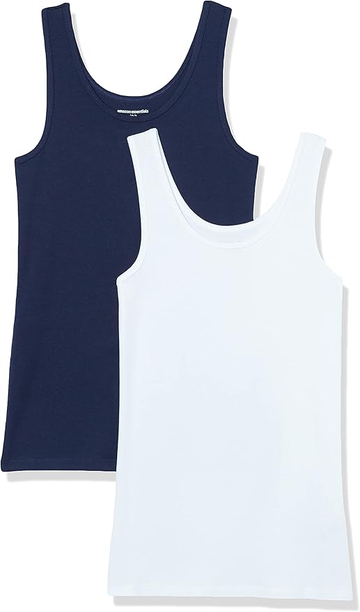 Amazon Essentials Mujer Camiseta de Tirantes de Ajuste Entallado