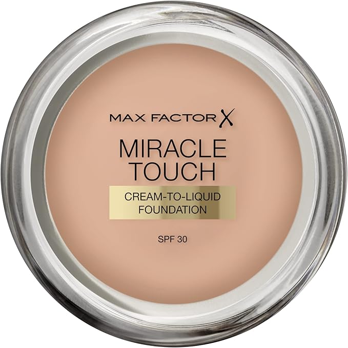 Max Factor Miracle Touch, Base de maquillaje Tono: 45 Warm Almond - 11.5 g