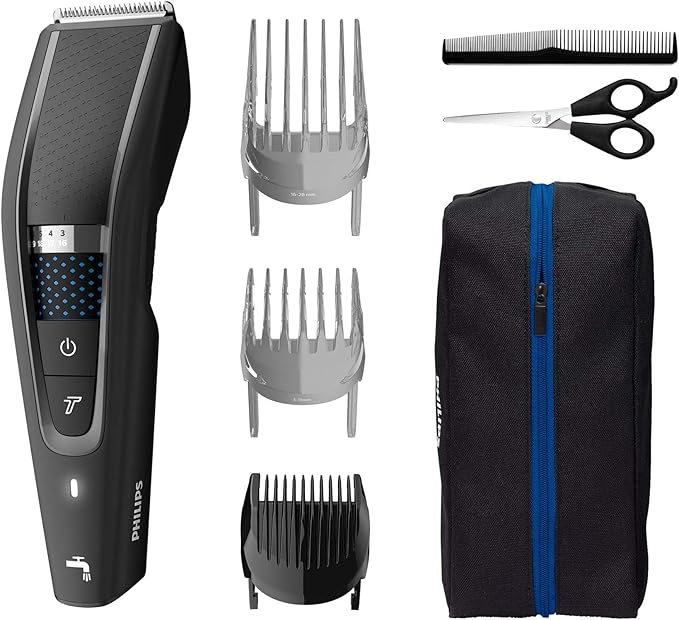 Philips Hair Clipper Serie 5000, Máquina para Cortar el Pelo con Tecnología Trim-n-Flow Pro (modelo HC5632/15)
