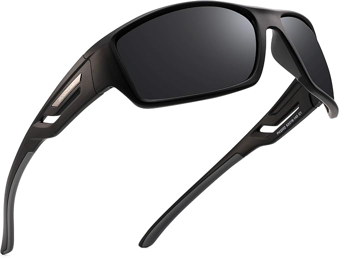 PUKCLAR Gafas de Sol Hombre Polarizadas UV400 Montura TR90 Ultraligera