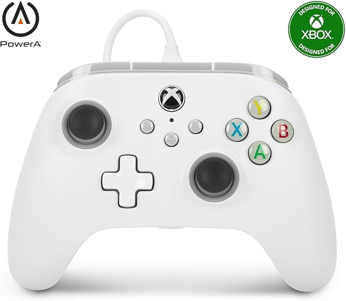 Power A, Mando con cable Xbox Series X|S - Blanco