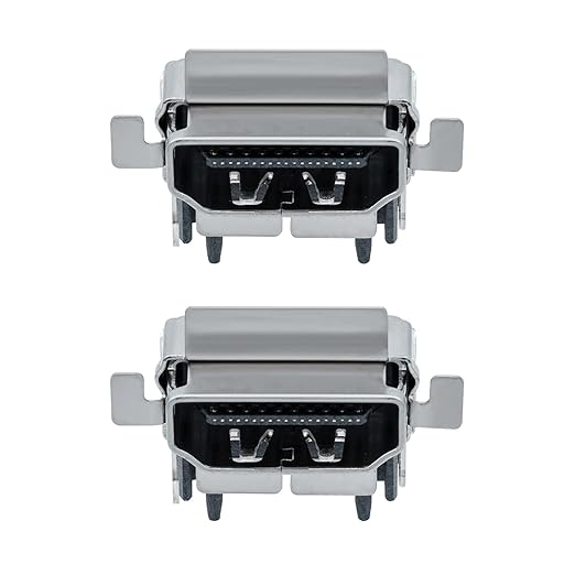 Mcbazel Puerto HDMI para Xbox One S, conector de interfaz de puerto HDMI para consola XBOX ONE S, pieza de repuesto y reparación-2PCS