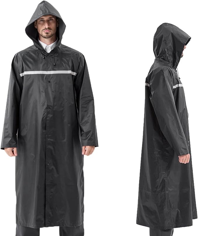 Pahajim Chubasquero Largo Adulto, Poncho Impermeable Reutilizable