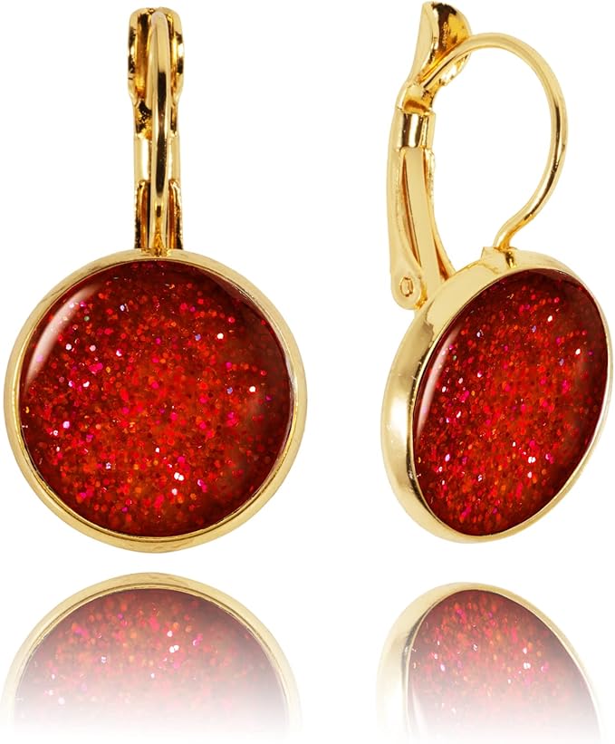 Pendientes de Gota Elegantes Clásico Glamouroso Pequeño Redondo Ligero; Joyería para Mujer