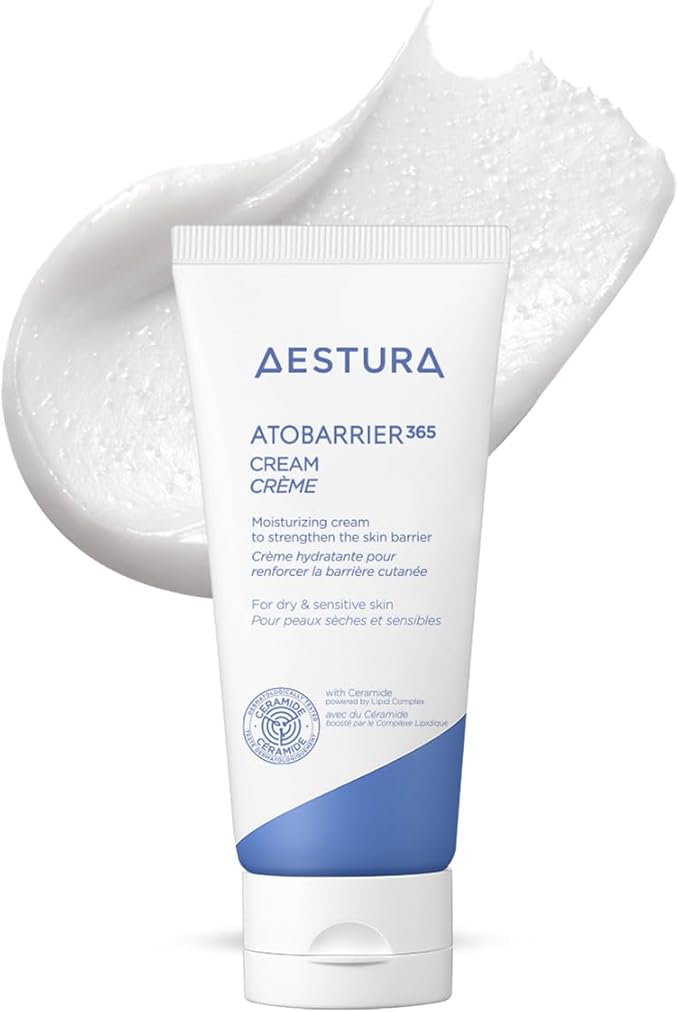 AESTURA ATOBARRIER365 CREMA con Ceramida Hidratante 120 horas en cápsulas visibles Complejo lipídico patentado Crema facial para piel seca y sensible Probada por dermatólogos 80mL