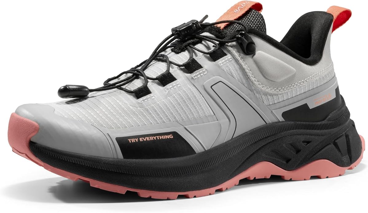 NORTIV 8 Zapatos de Senderismo Botas de Montaña Mujer Zapatillas Trekking Caza Antideslizante Ligeros al Aire Libre Transpirables Ligero