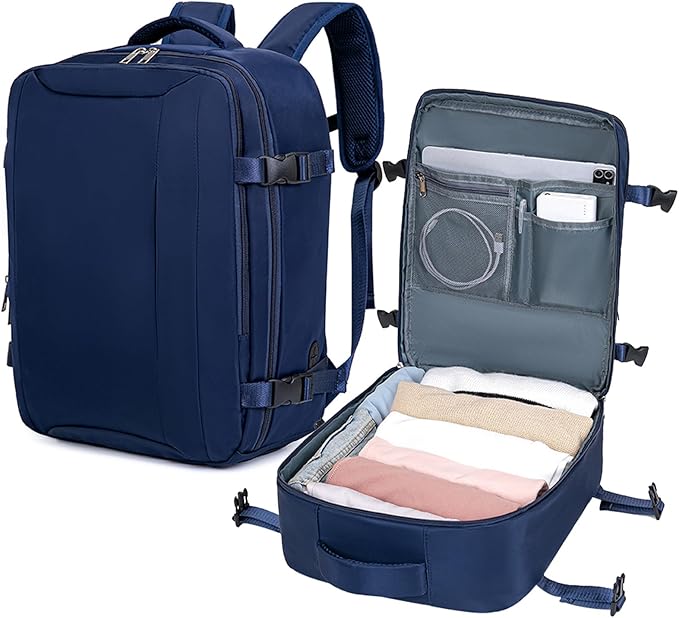 Lossga Mochila Viaje Cabina Avion 45x36x20 para Easyjet Mochilas de Viaje Equipaje de Mano Bolsas de Cabina Bolsa de Portátil Travel Backpack