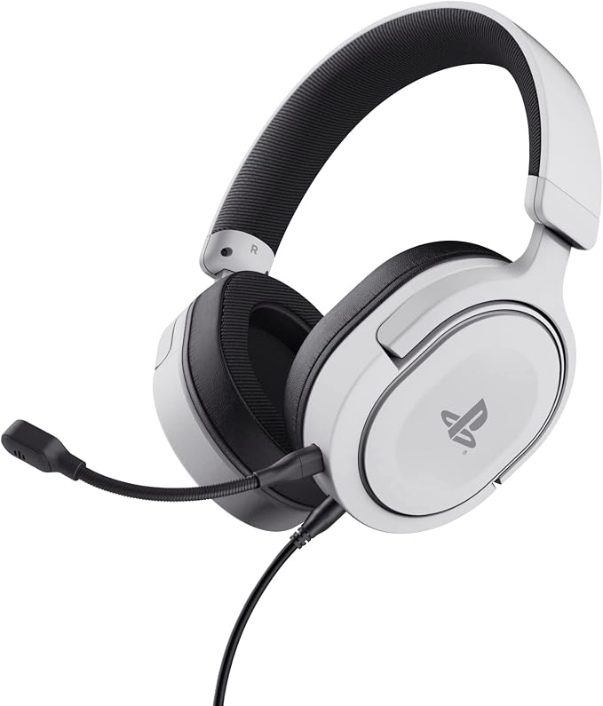 GXTrust Forta Cascos PS5 Licencia Oficial para PlayStation 5, Blanco