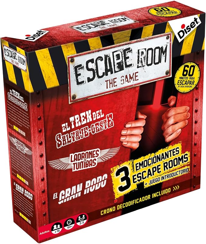 Diset - Escape Room New, Juego de mesa adulto recomendado a partir de 16 años.