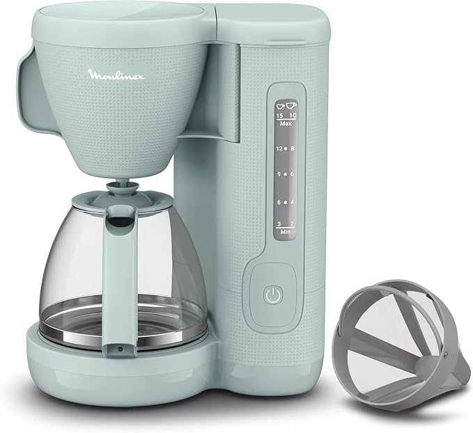 Moulinex Morning Plus, Cafetera de Filtro 1000W, Capacidad de 1,25L
