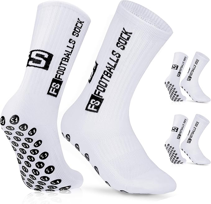 Calcetines de fútbol para hombre, 2 pares, 35-39 39-46 46-50, Calcetines de fútbol, calcetines deportivos antideslizantes