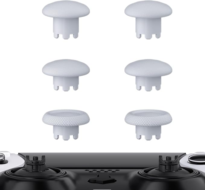 eXtremeRate Joysticks Ajustables para ps5 Edge Control Thumbsticks Intercambiables Tapas de Joystick Analógicas para ps5 Edge Mando-Control & Joysticks Base NO Incluido(Blanco Sólido)