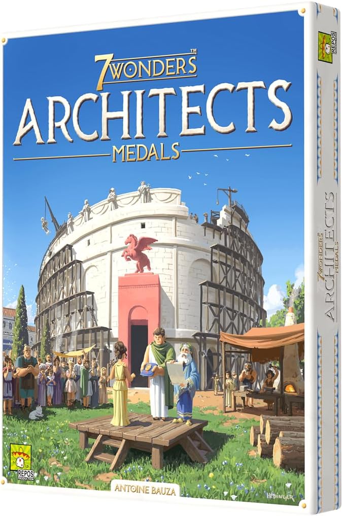 Asmodee 7 Wonders Architects Medals Expansión, Juego de Civilizaciones