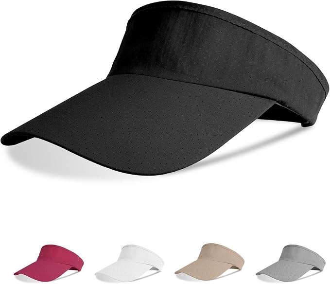 Aomig Viseras para Mujer, Sombrero Mujer Verano Transpirable Ajustable, Gorra Mujer Visera Unisex de Malla para Running Beisbol Tenis Golf