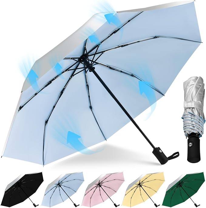 90/92/105CM Paraguas Plegable Antiviento Mujer Hombre Paraguas Plegable Compacto De Viaje Interruptor Automático UPF 50+ Para El Sol Con Filtro Solar Proteccion UV