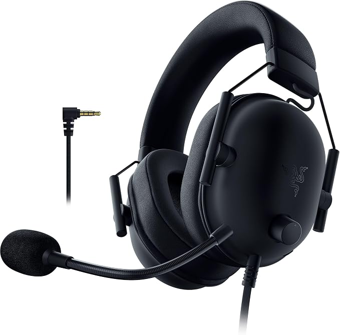 Razer Blackshark V2 X (PlayStation) - Auriculares con Cable para Consola PlayStation (PS5) (240g, Micrófono cardioide, Diafragmas de 50mm, Cancelación pasiva del Ruido, Conector de 3,5 mm, PC) Negro