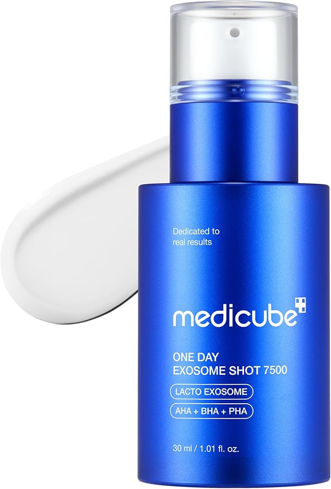 medicube Zero Exosome Shot 7,500 PPM, Sérum Facial con Spicule, Sérum Booster Líquido para la Piel, Exosomas, AHA+BHA+PHA, Mejora de la Textura de la Piel, 30ml