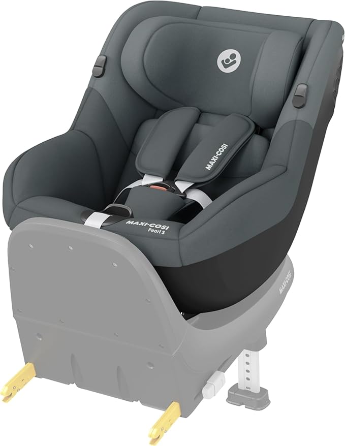 Maxi-Cosi Pearl S i-Size, Silla Coche Bebé, 3 M-4 A, máx. 18 kg, 61-105 cm, Silla Coche Niño, 5 Posiciones Reclinación, Arnés Fácil de Poner, Protección Impactos Laterales G-CELL, Tonal Graphite