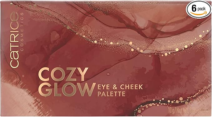 Catrice Paleta de ojos y mejillas Cozy Glow larga duración reluciente (10g)