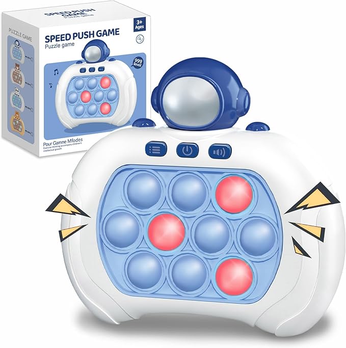 Quick Push Game Fidget Toys Pro para Niños y Adultos, Juego de Mano, Pop Electrónico, Máquina de Rompecabezas Rápida, Juguete para el Estrés, Regalo para Niños, Niñas