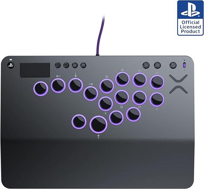 Turtle Beach Victrix Pro KO Leverless Fight Stick - con licencia oficial PlayStation para PS4, PS5, PC, interruptores RGB intercambiables en caliente