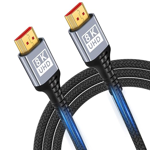 Cable HDMI 2.1 10K 8K,3M 48Gbps cable HDMI de ultra alta velocidad 10K 8K@60Hz 4K@120Hz 7680P,HDMI 2.1 admite HDR10 eARC 3D HDCP 2.2y2.3,compatible con PS5/4 X-Box HDTV Reproductor de Blu-ray/monitor