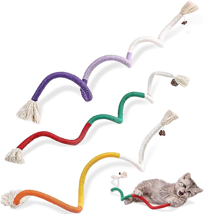 3Piezas Hierba Gatera Juguete,Juguete Masticable para Gatos,Varita de Juguete para Gatos y Varita de Arco Iris,Gatera para Gatos Juguetes Gato para Limpiar Los Dientes y Liberar El Estrés.