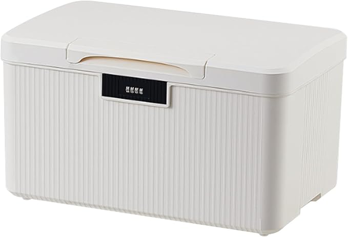 Caja de Almacenamiento con Cerradura, Caja Almacenamiento de Medicamentos con Cerradura Combinación Portátil, Estuche Medicamentos de Gran Capacidad de 16L para Hogar Oficina Escuela
