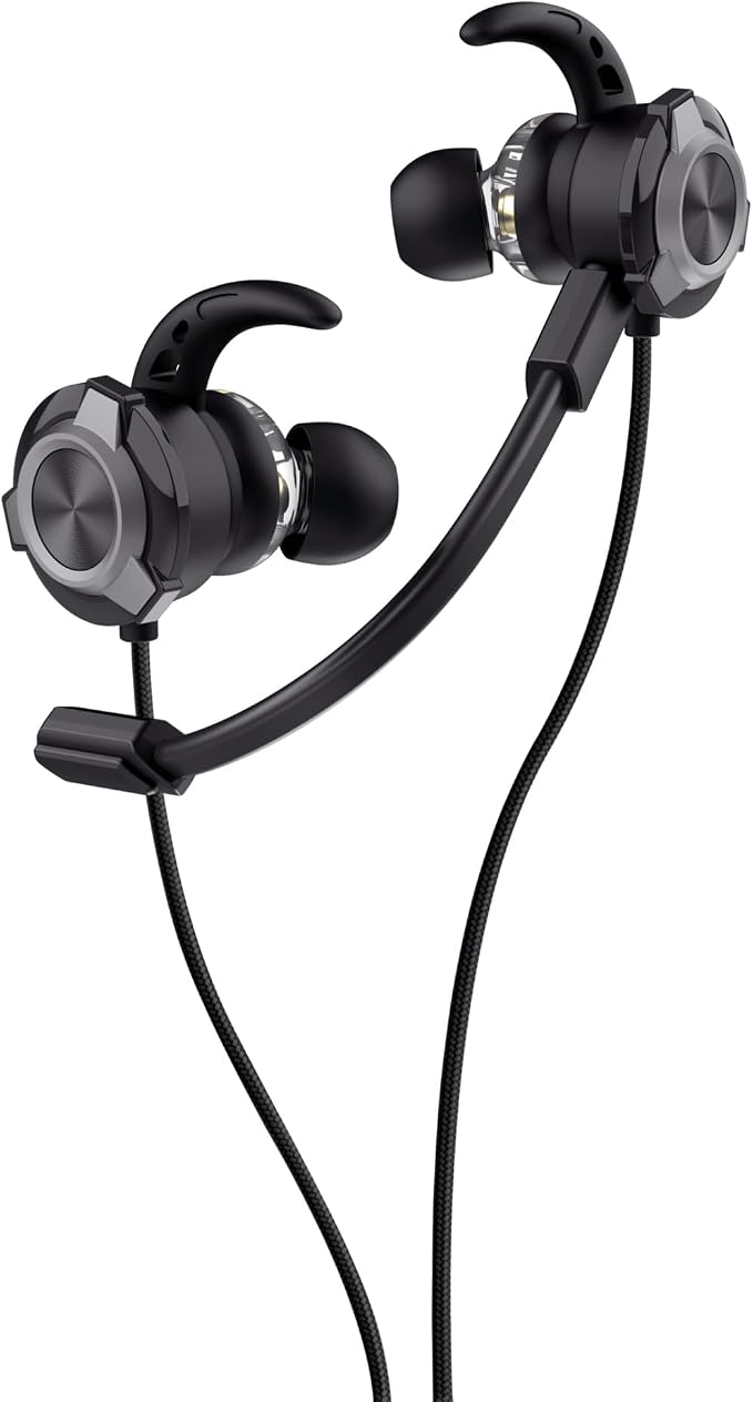 GXTrust Pine Auriculares Gaming Intraaurales con Cable, Negro