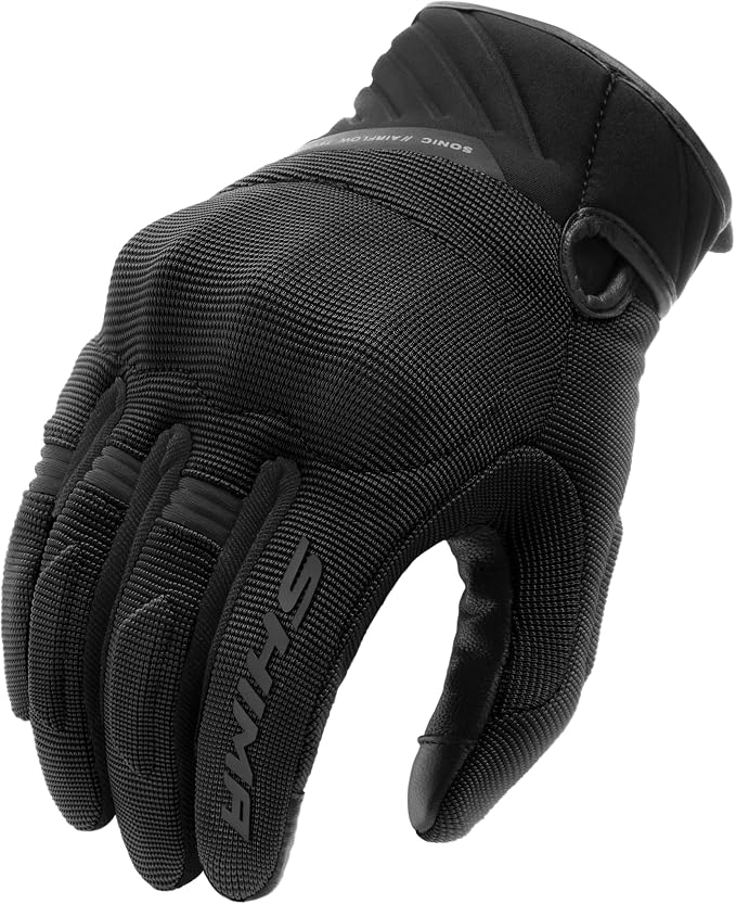 SHIMA SONIC Guantes Moto Mujer Textile Cuero Homologados Corto Verano Motos Guante Ventilado Certificatos Touchscreen Motorista Ciudad Protecciones Ventilación Verão (Femenino, Blanco, XS)