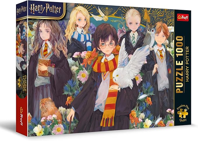 Trefl Premium Plus Quality - Puzzle Harry Potter - 1000 Piezas, Serie de Rompecabezas con los Personajes Favoritos, para Adultos y niños a Partir de 14 años