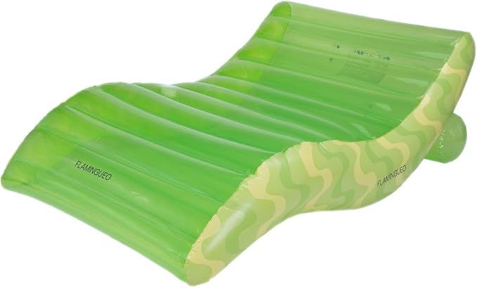 Flamingueo Colchoneta Piscina - Tumbona Hinchable, Flotadores Piscina, Hinchables para Piscina, Hamaca de Agua, Flotadores Gigantes, 114 x 180 x 70 cm