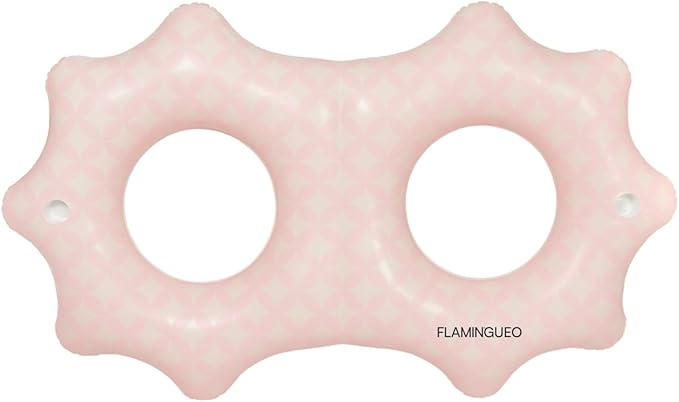 Flamingueo Flotador Doble Gigante - Colchoneta Piscina, Flotadores Gigantes, Hinchables para Piscina, Colchoneta Playa, Flotador Piscina (190 x 115 x 42 cm)
