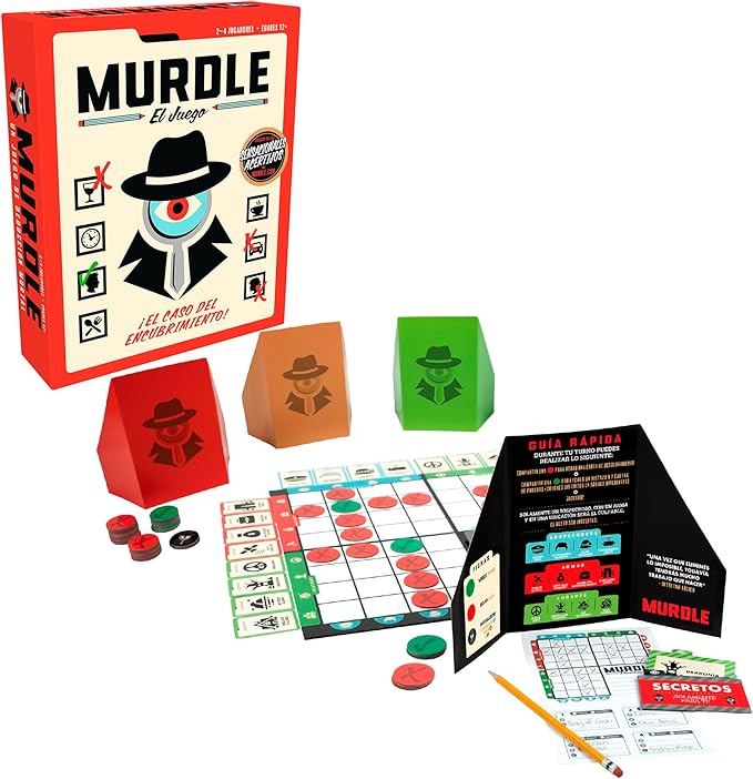 Bizak - Murdle – El Juego de Mesa de Misterio e ingenio basado en los éxitos de los Libros Murdle (64551529)