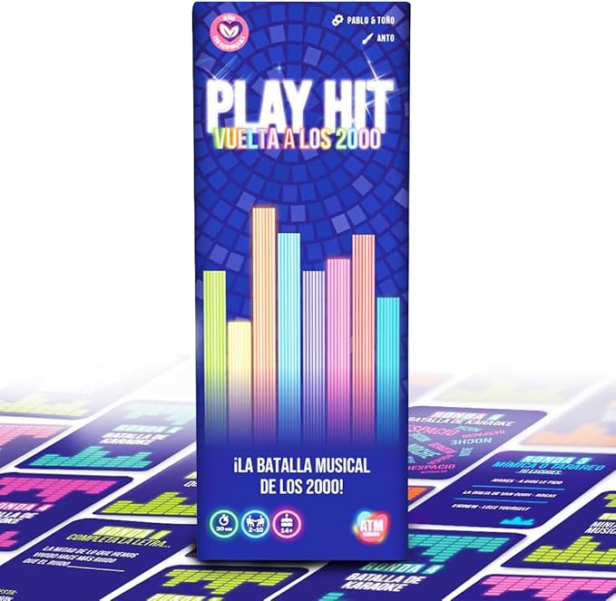 Play Hit Vuelta a los 2000 - Juegos de Mesa - Nostalgia con los Temazos de los 2000 - Música en Español - Diversión con Amigos y Familia - Regalo Original