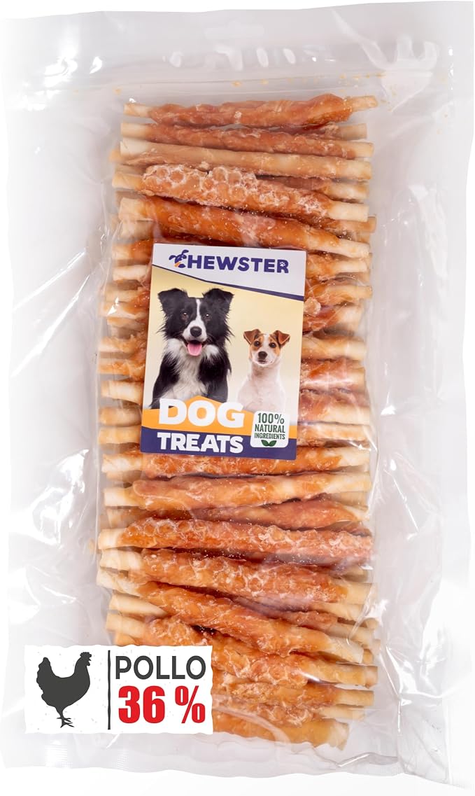 Palitos para Masticar con Pollo – Snacks para Perros – Pack de 85 uds. (800g)