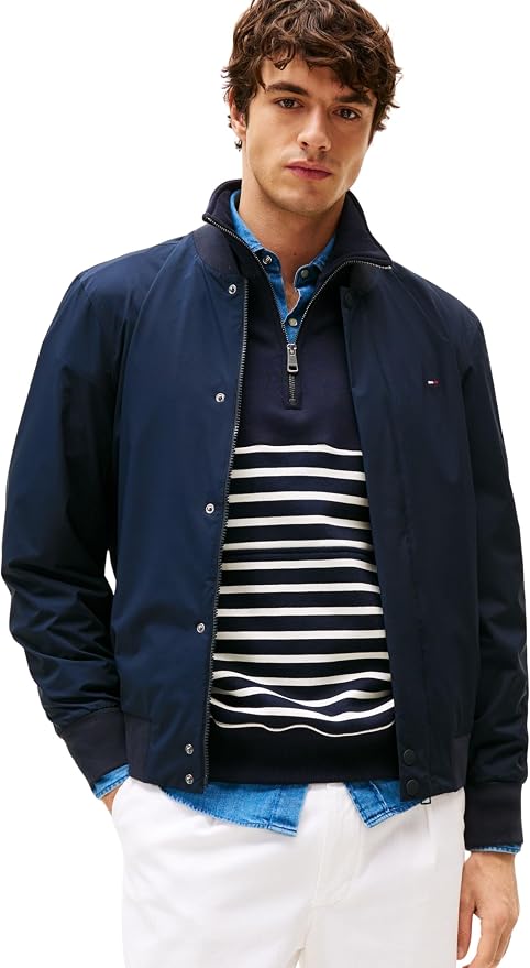 Tommy Hilfiger Tech Lightweight Bomber Mw0mw36665 Chaqueta bomber Hombre (Pack de 1)