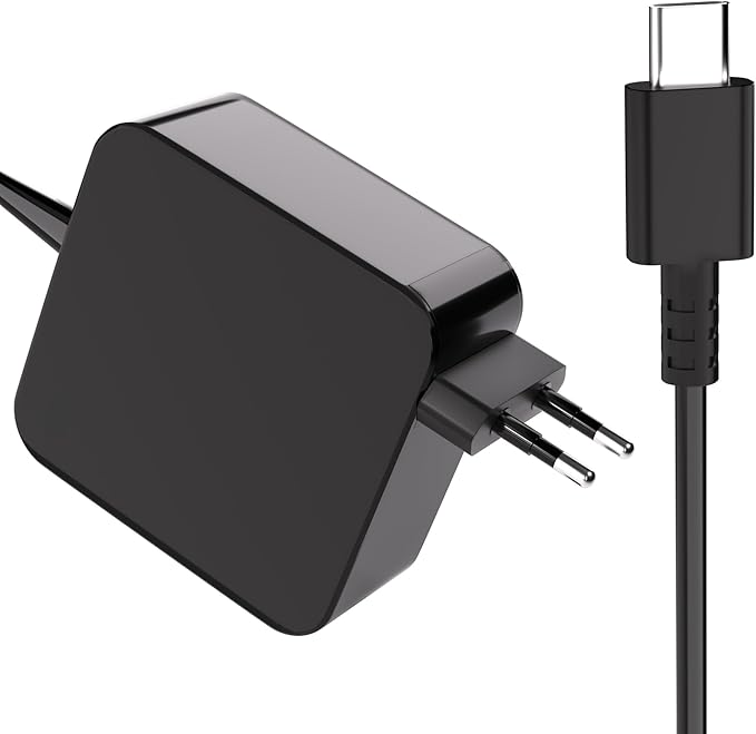 Cargador USB C de 65 W para Steam Deck y ROG Ally Nintendo Switch/TV Dock/PS Portal/Lite Shark CH701, Beats Solo 4, JBL Xtreme 3 4 Asus Zenbook 14 15 17 Ordenador portátil Adaptador de corriente tipo