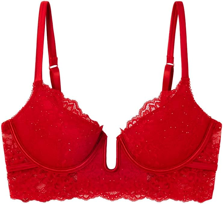 Women'secret Sujetador Push Up Xmas Red Collection Bra Mujer