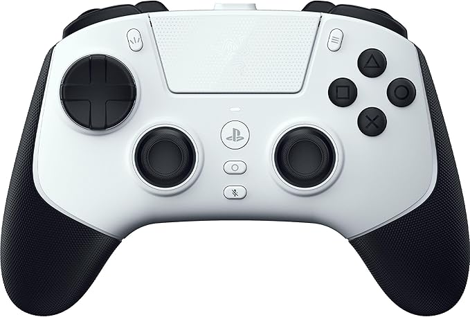 Razer Raiju V3 Pro - Mando inalámbrico e-sports para PlayStation 5 y PC - 4 botones extraíbles y 2 garras de agarre - sticks analógicos TMR - Pro HyperTrigger - Botones Mecha-Táctiles | Blanco