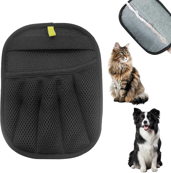 2 Piezas Manopla Quita Pelos Mascota,Guante Quitapelos Mascotas, Electroestático de Guante Pelo para Gato y Perro con Alta Succión, Limpia Sofás,Coches,Ropa y Alfombras,Reutilizable y Fácil de Limpiar