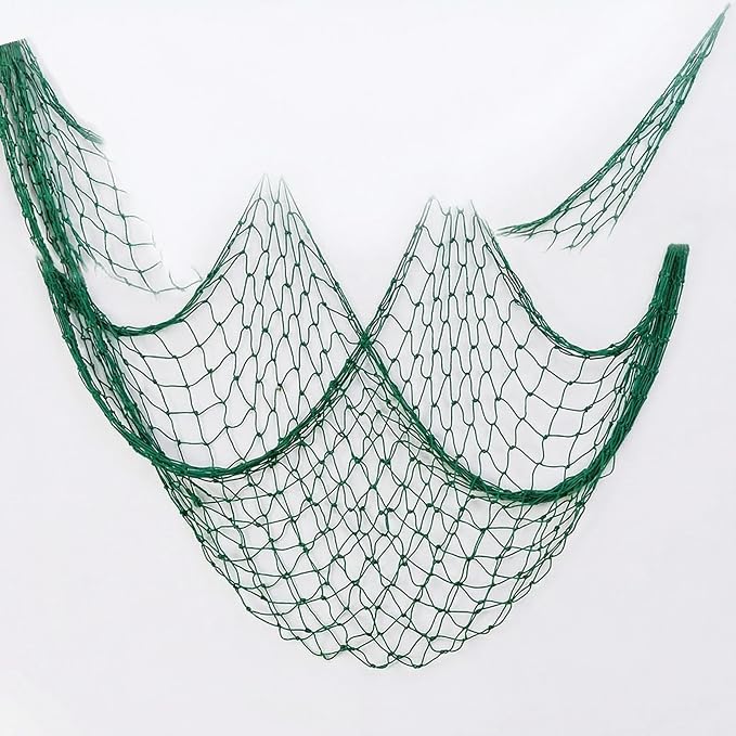 YYHCC 150 cm x 200 cm, red de pesca, decoración de pared, verde hierba